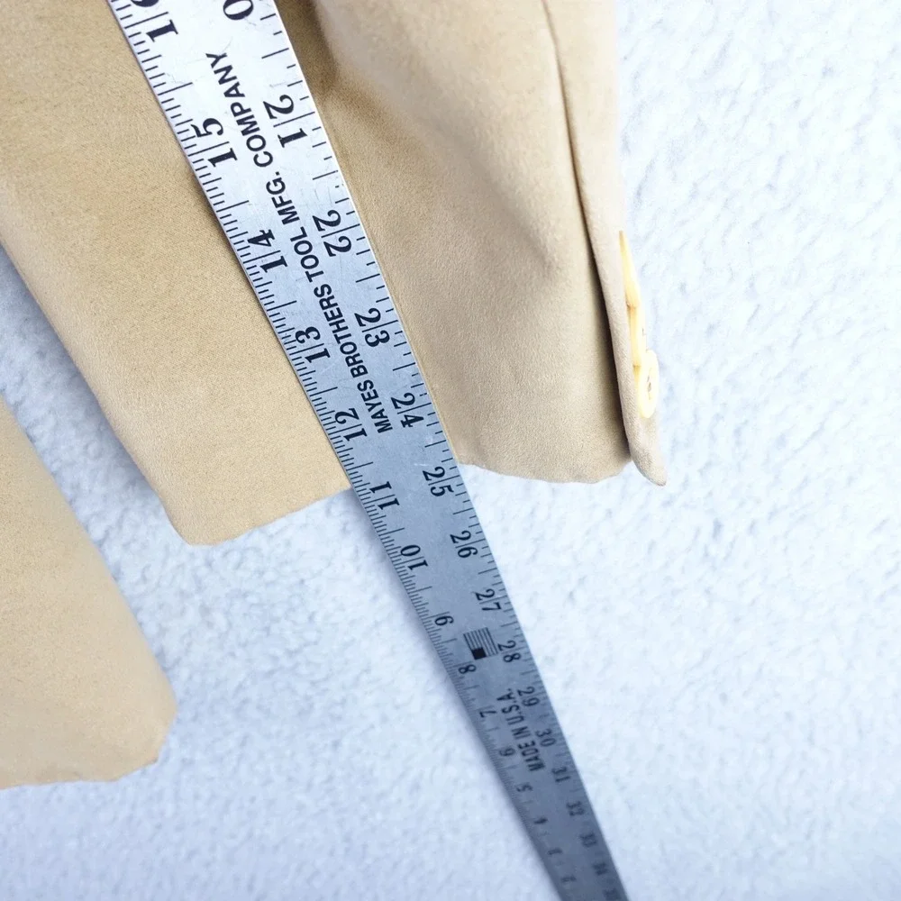 Circle S Dallas Texas Mens Tan Faux‎ Suede Western Blazer Sport Coat 40R